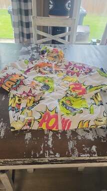 Members Only x Nickelodeon Rugrats All-Over Print Windbreaker Jacket Size S